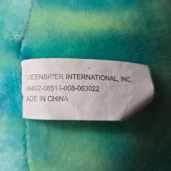 Plush Pals Super Soft & Huggable Turquoise Triceratops Dinosaur Stuffed Animal 1 - Picture 5 of 6